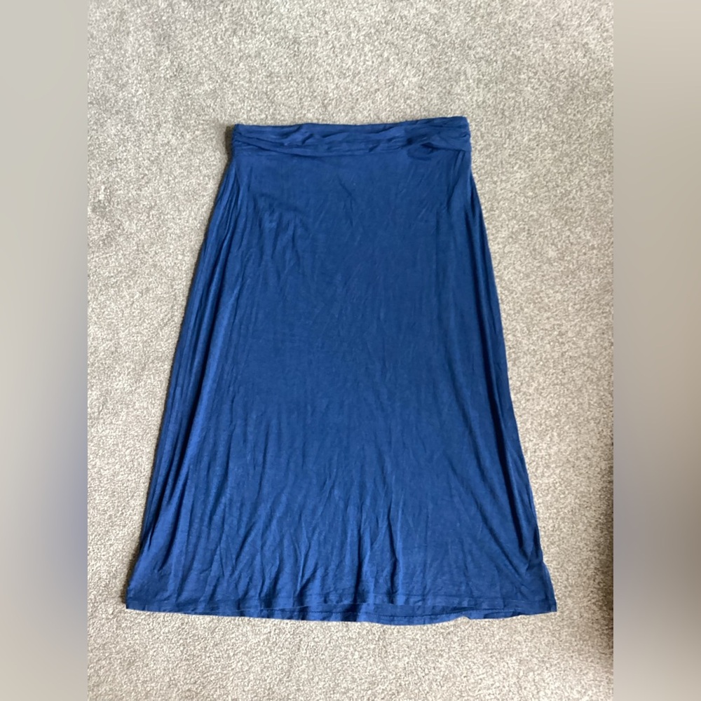 J. Crew Blue Midi A-Line Skirt for Casual Wear - Picture 1 of 2
